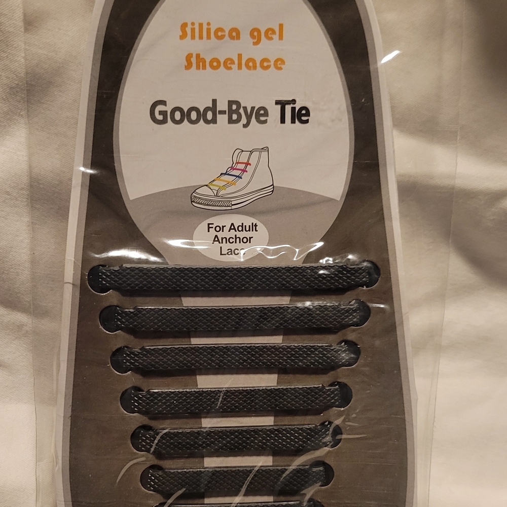 Black Silica Gel Shoelaces